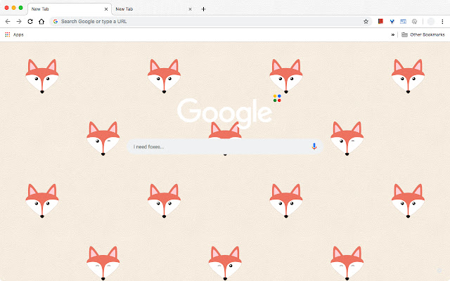 Fox Tiled Light [All screen sizes]  from Chrome web store to be run with OffiDocs Chromium online